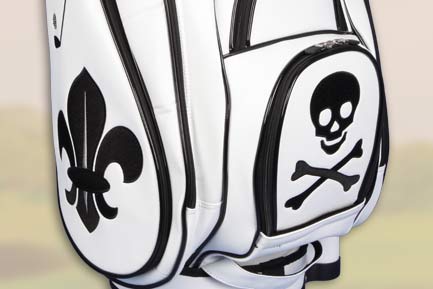 Golfbags mit Muster, Zeichen, Symbolen